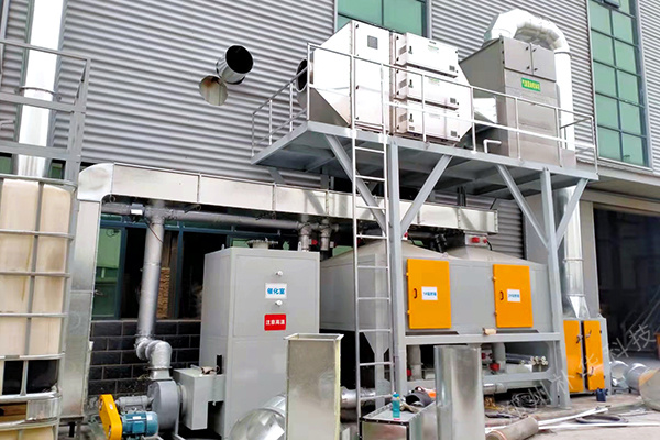 郑州某磨具磨料厂有机废气催化燃烧设备安装调试完毕正式运行